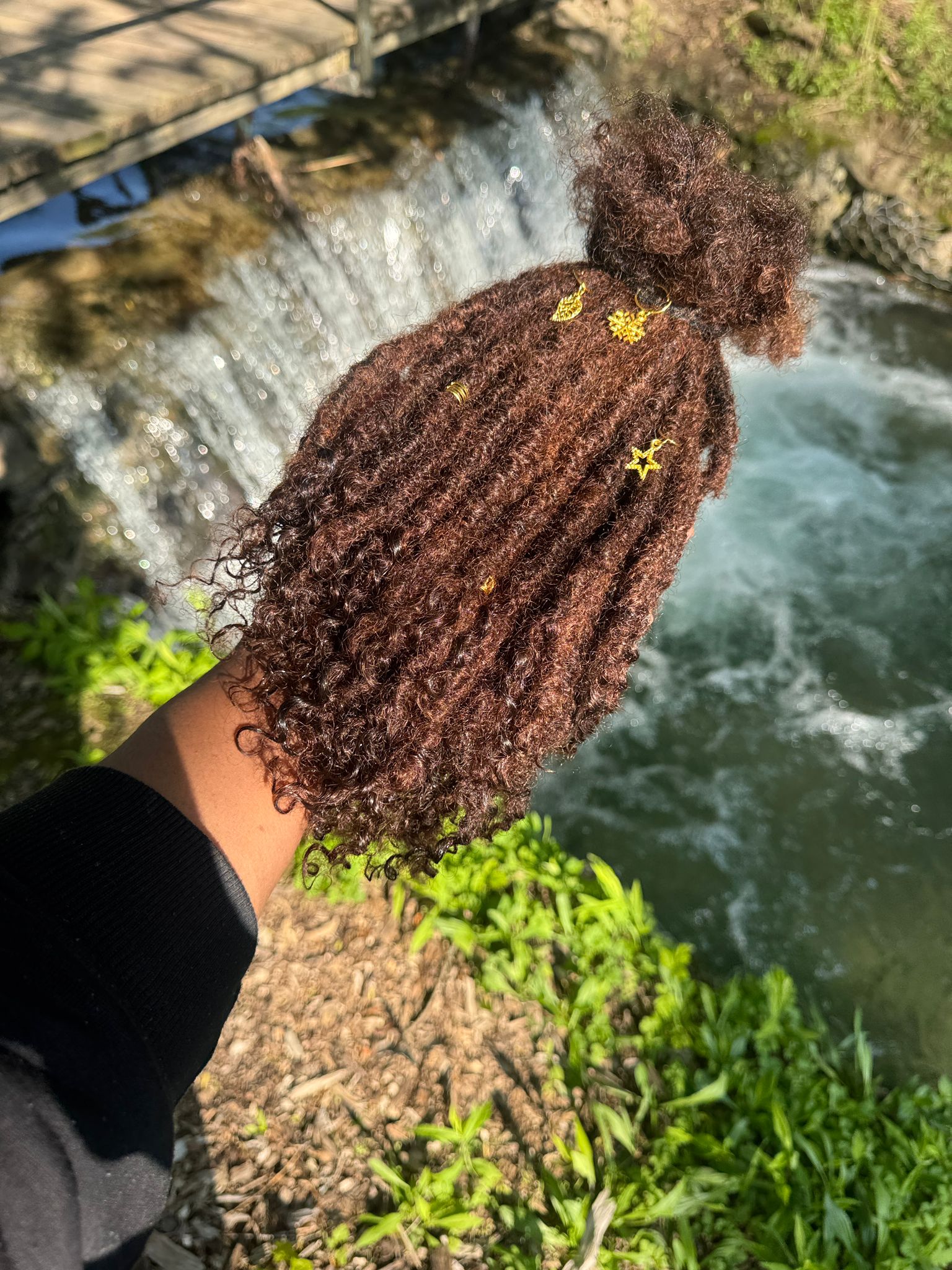 (100 Locs) Brown Goddess Locs