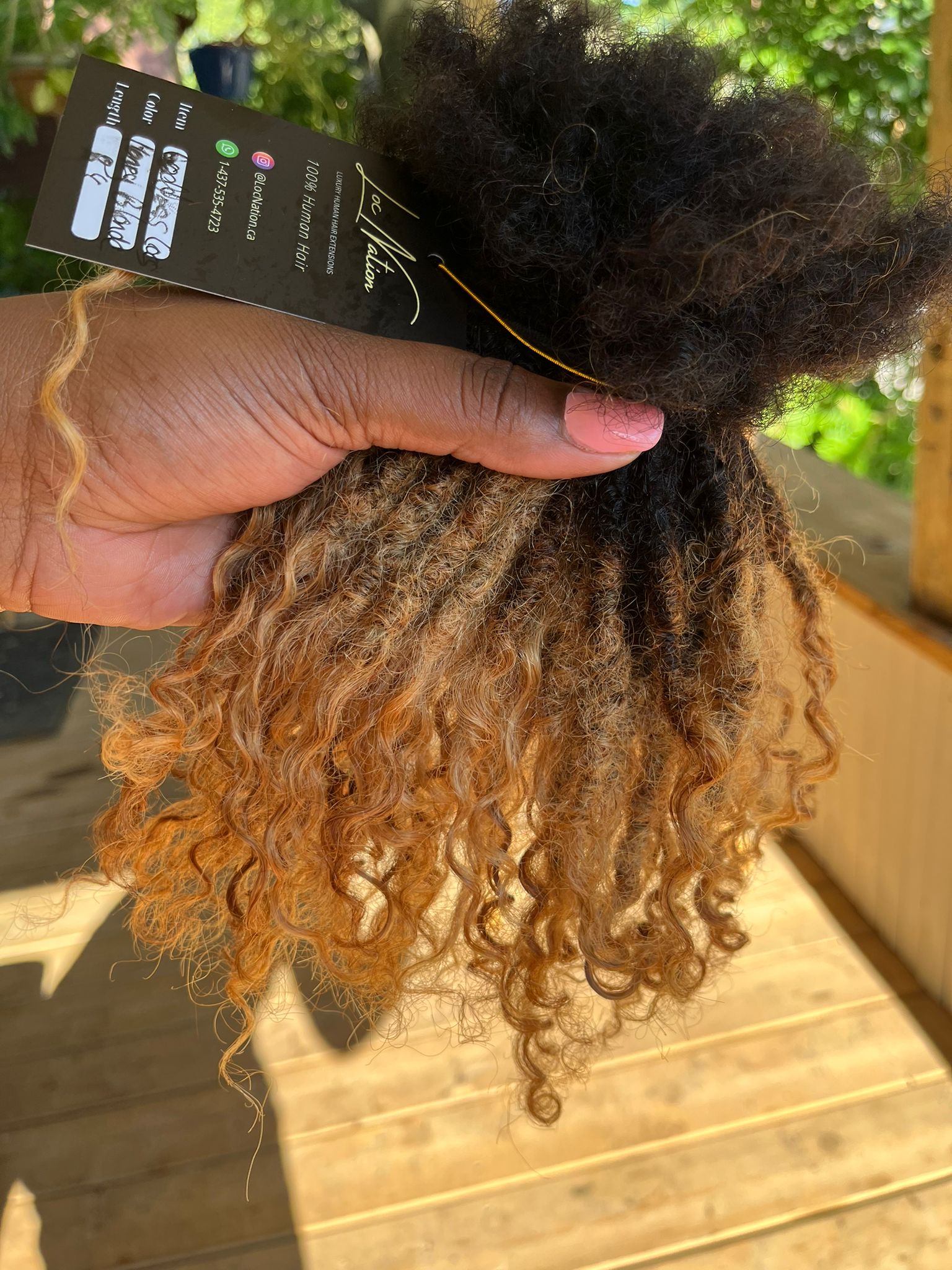 (100 Locs) Honey Blonde Goddess Locs