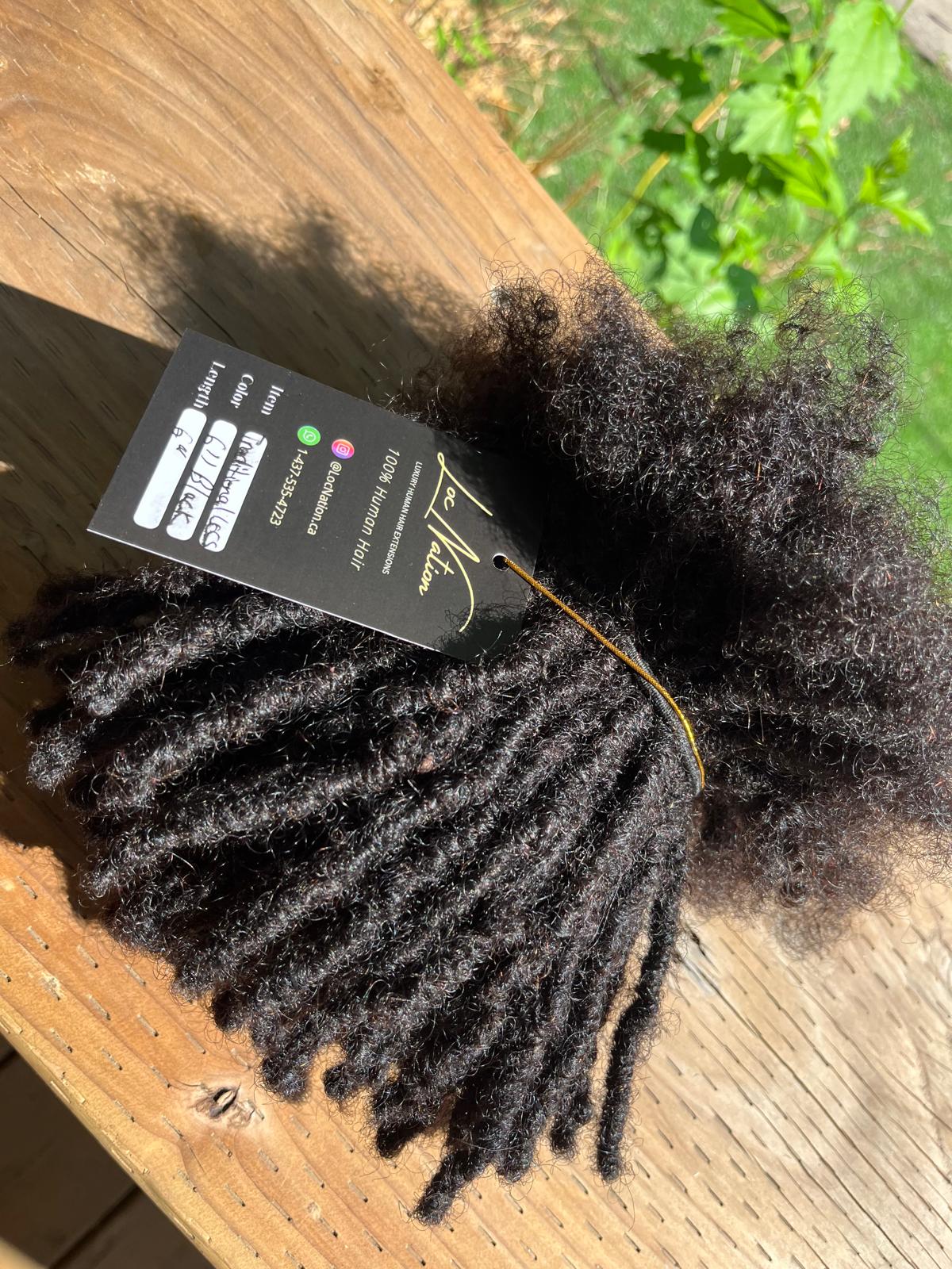 (100 Locs) Black Traditional locs