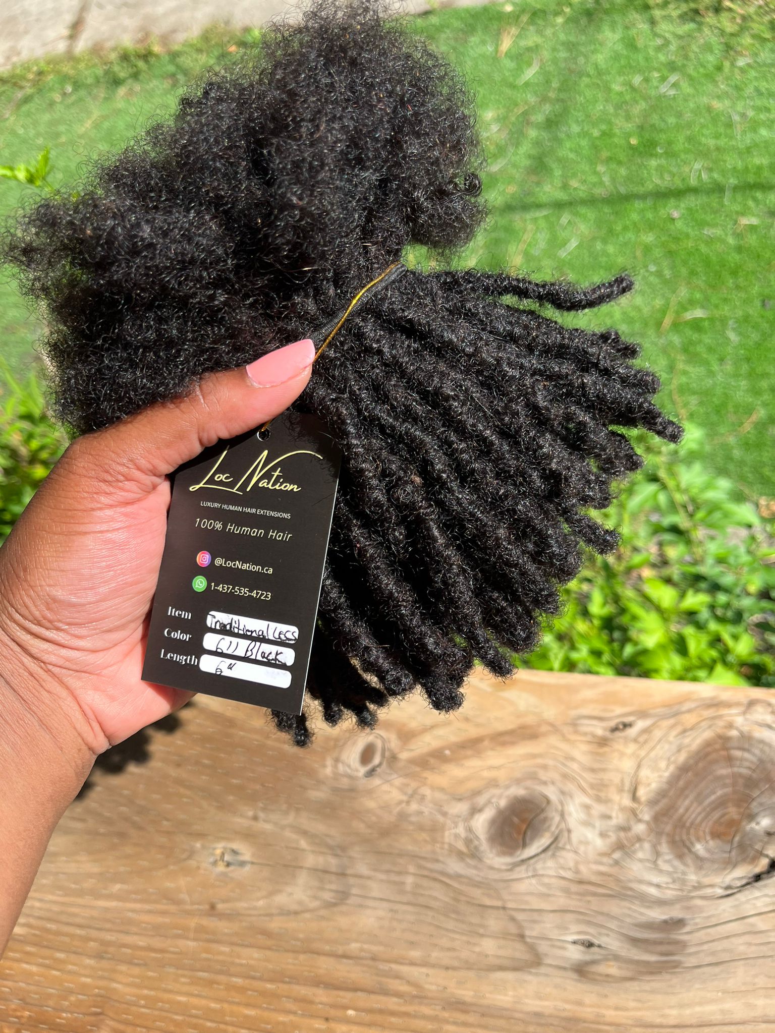 (100 Locs) Black Traditional locs