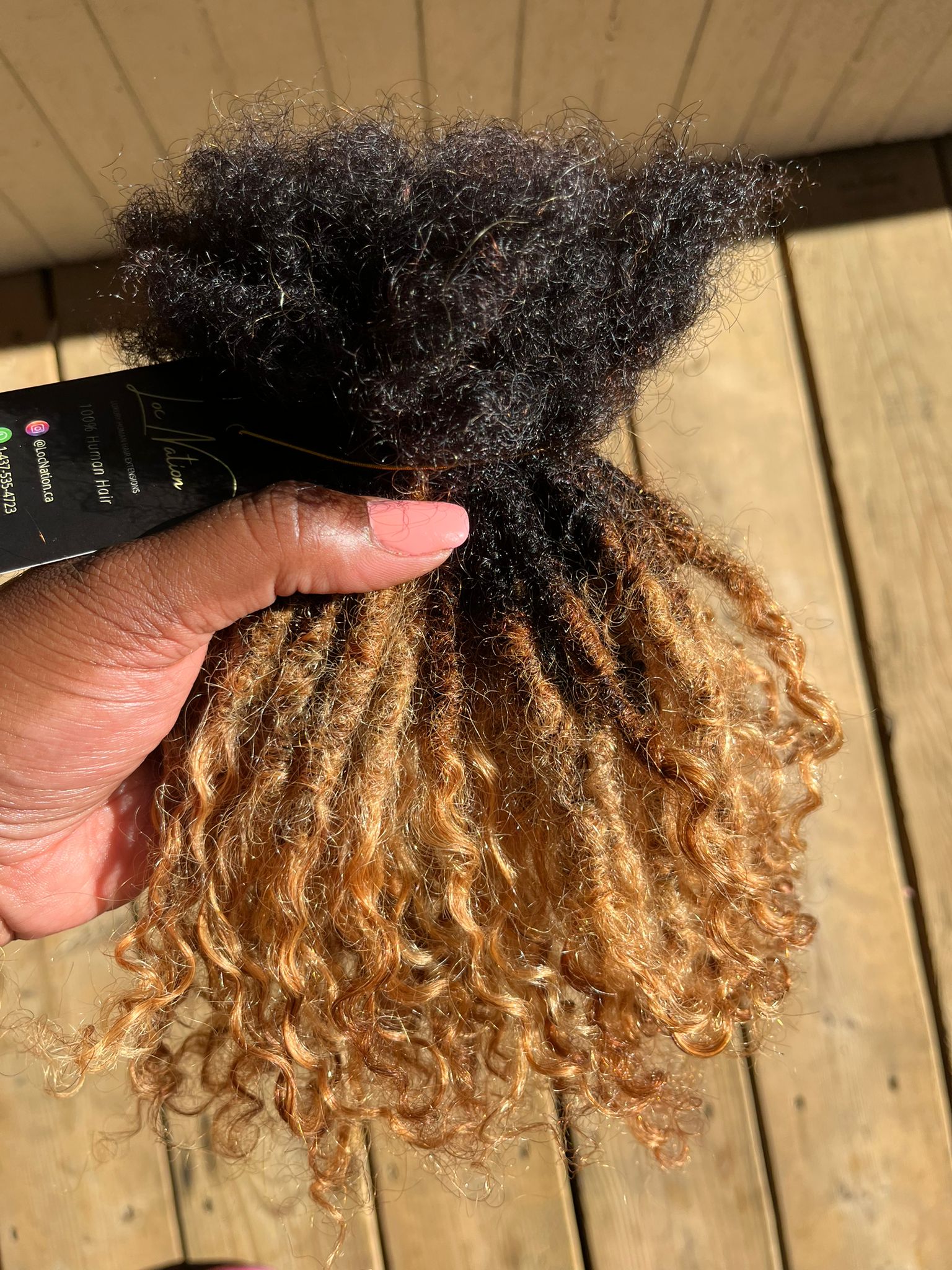 (100 Locs) Honey Blonde Goddess Locs