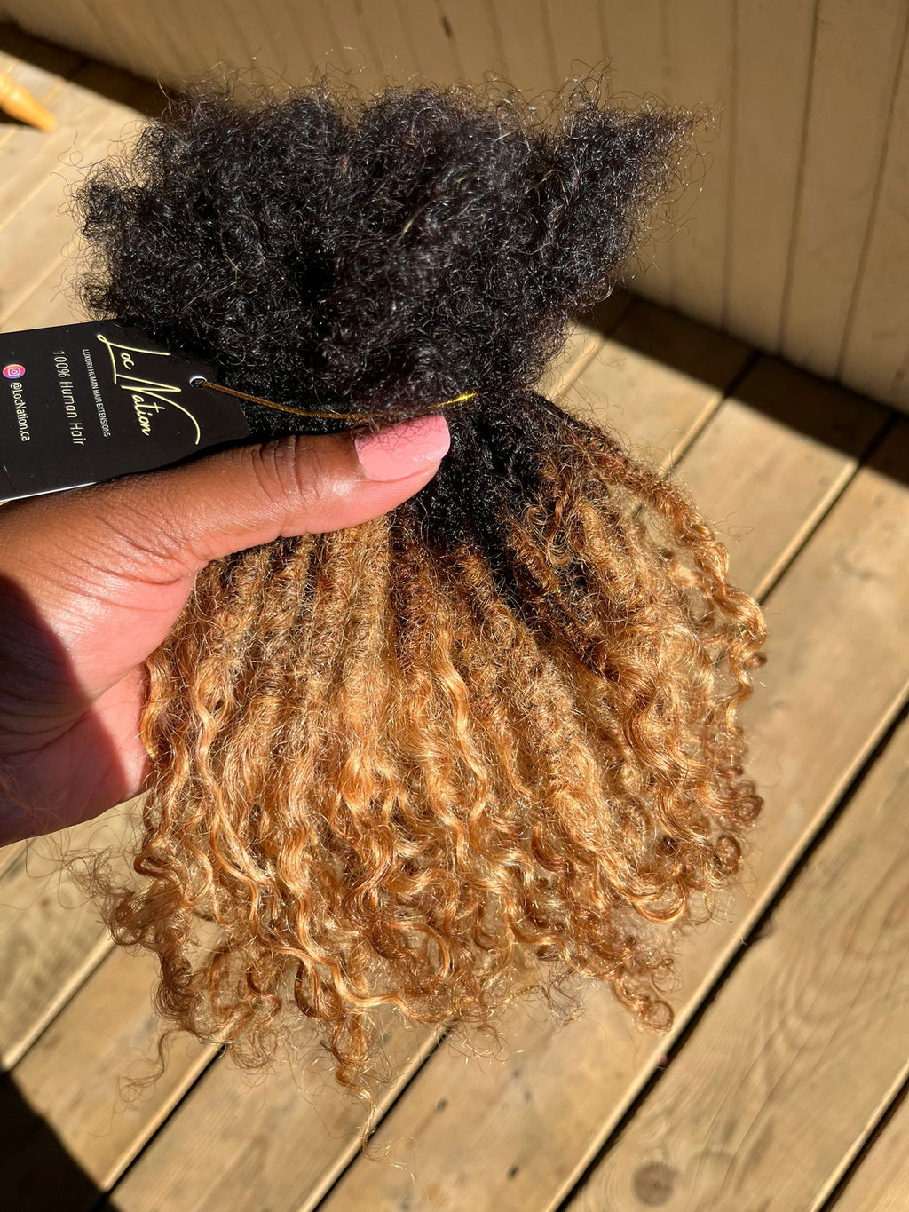 (80 Locs) Honey Blonde Goddess Locs