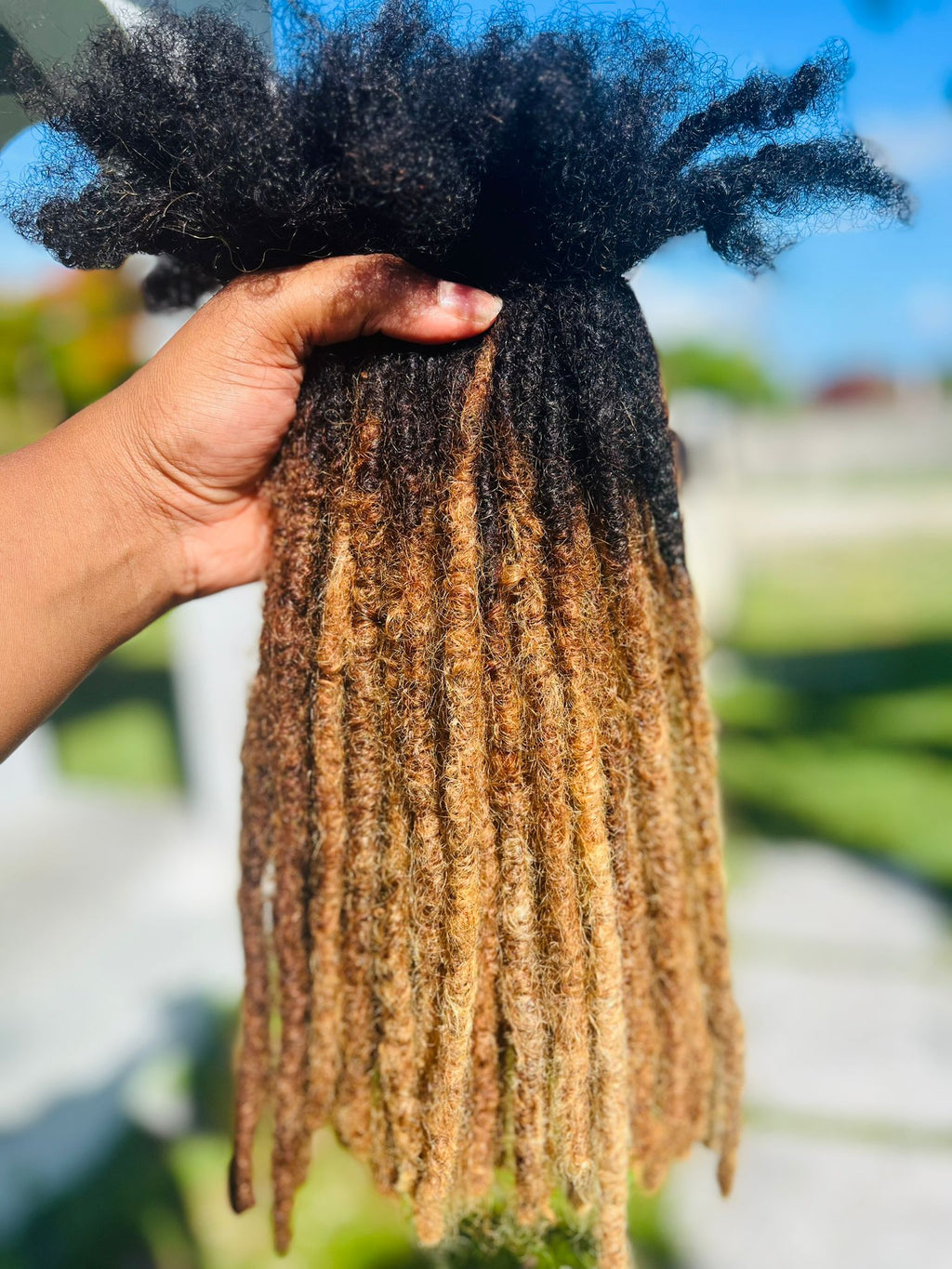 (100 Locs) Honey Blonde Traditional Locs