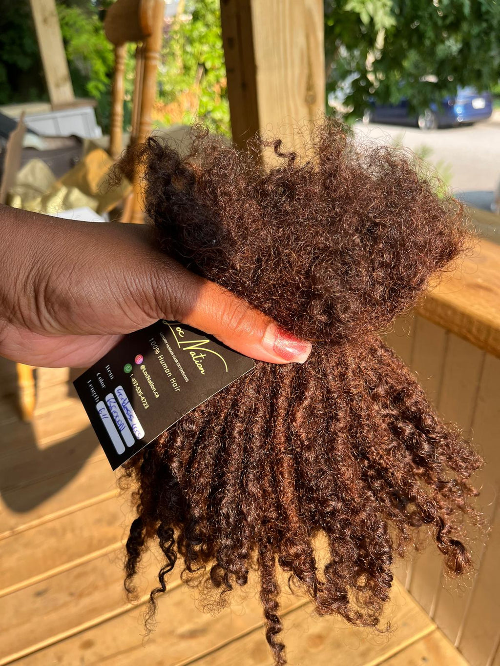 (100 Locs) Brown Goddess Locs