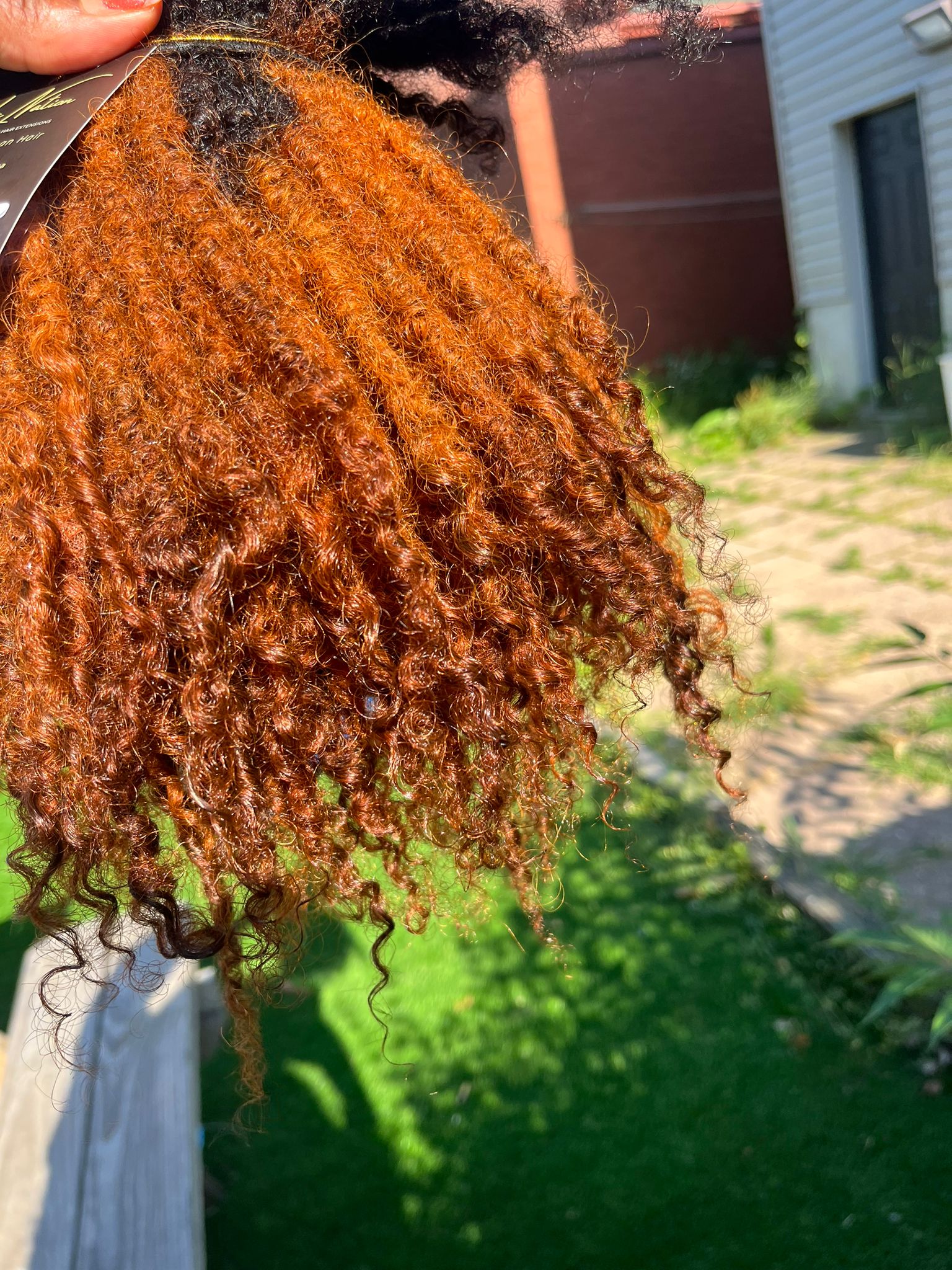 (100 Locs) Burnt Orange Goddess Locs