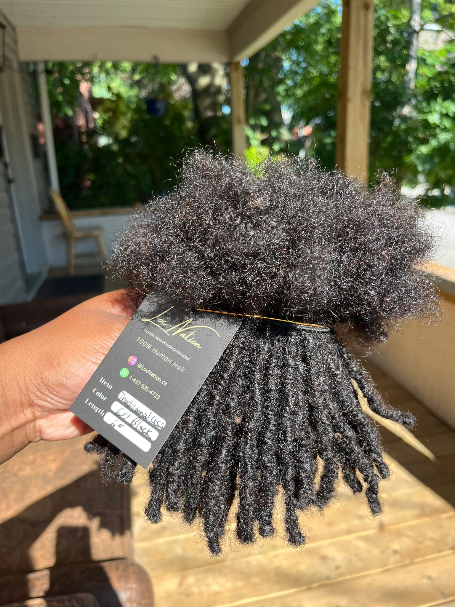(100 Locs) Black Traditional locs