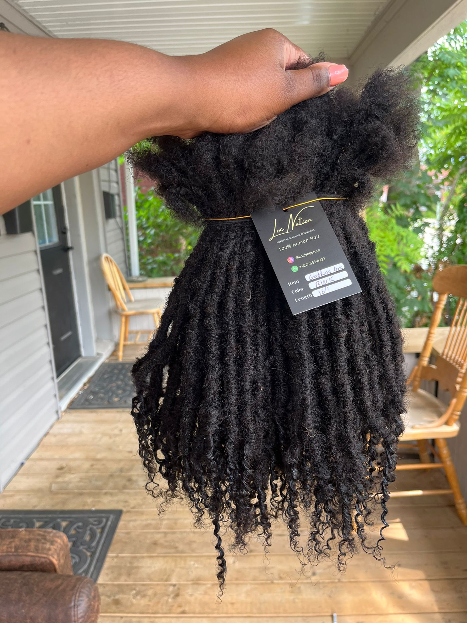 (100 Locs) Black Goddess Locs